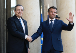 mario draghi emmanuel macron