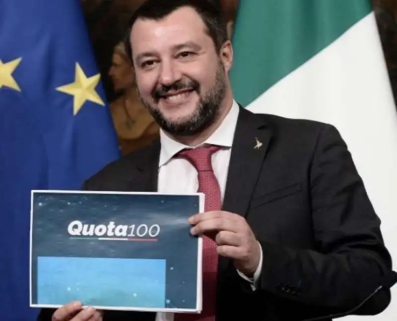 MATTEO SALVINI E QUOTA 100