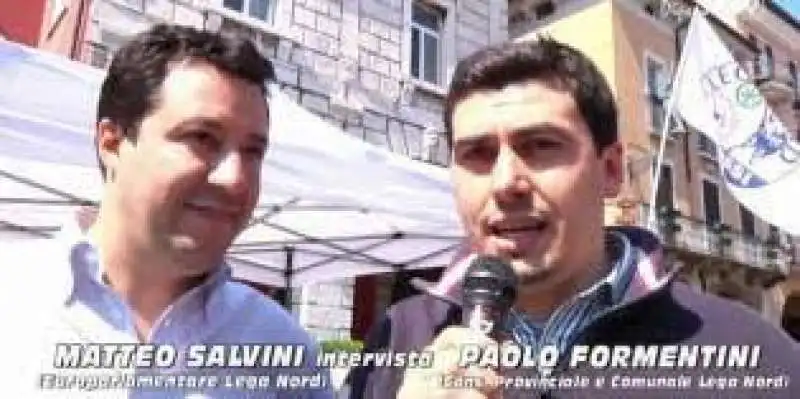 MATTEO SALVINI  PAOLO FORMENTINI 