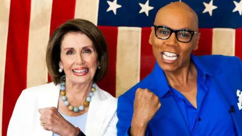 Nancy Pelosi al RuPauls Drag Queen