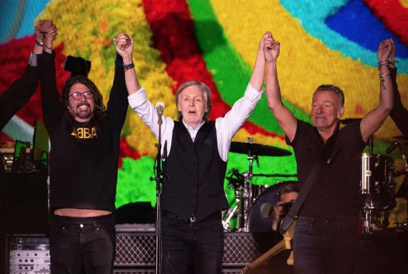 paul mccartney dave grohl e bruce springsteen