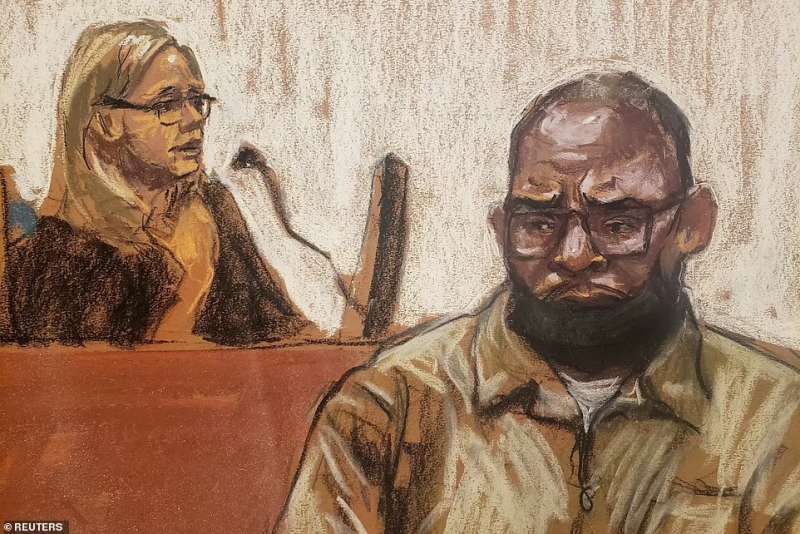 R Kelly durante il processo