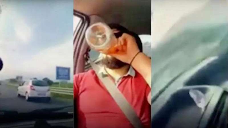 SASSARI UBRIACO AL VOLANTE SI SCHIANTA IN DIRETTA FACEBOOK