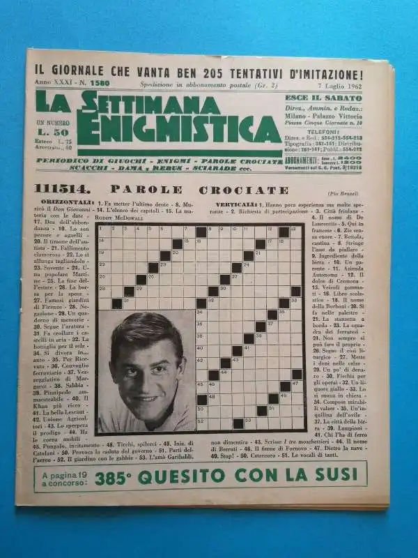 settimana enigmistica del 1962