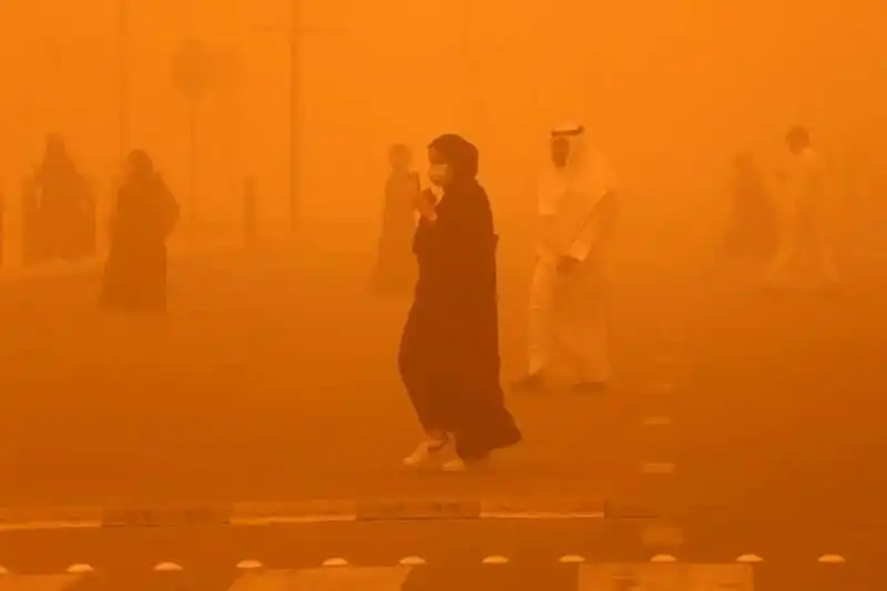 Tempesta di sabbia in Iraq