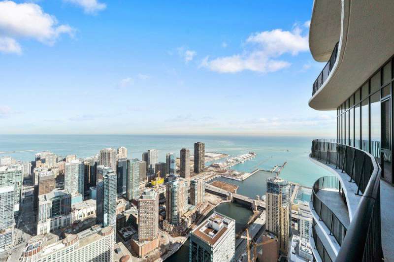 vista dall'aqua tower chicago