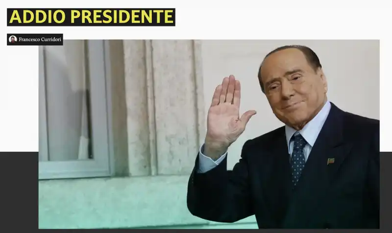 ANNUNCIO MORTE SILVIO BERLUSCONI - IL GIORNALE