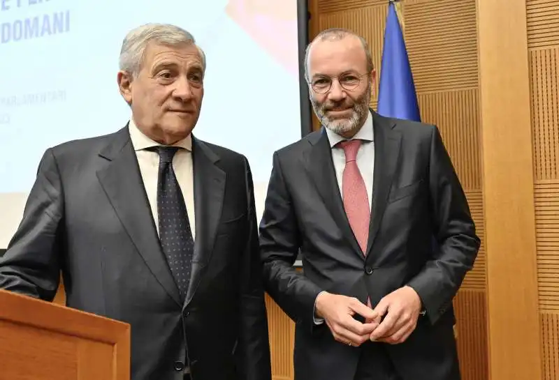 antonio tajani manfred weber.  