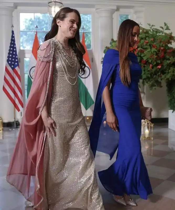 ashley biden con seema sadanandan   cena di gala alla casa bianca 