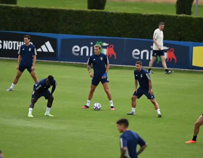 AZZURRI IN ALLENAMENTO. 