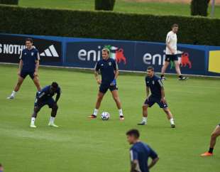 AZZURRI IN ALLENAMENTO.