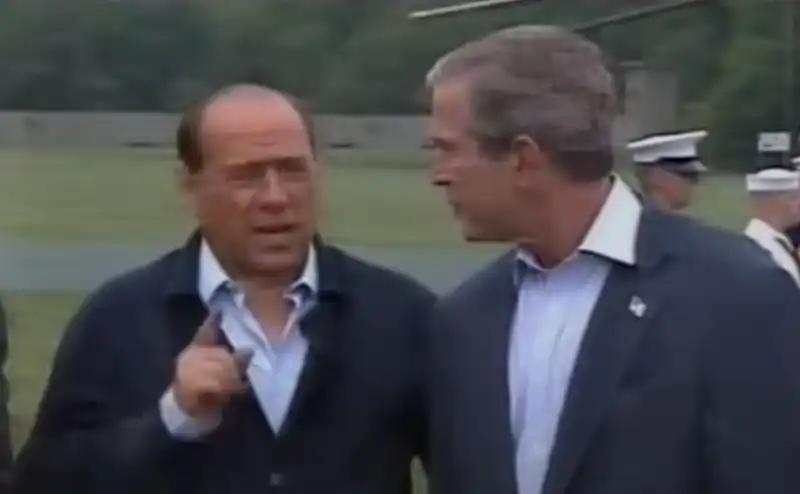 berlusconi george w.bush