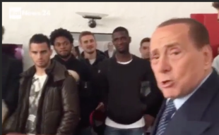 berlusconi strigliata ai calciatori del milan