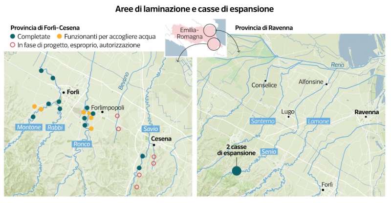 dati sull alluvione in emilia romagna dataroom 2