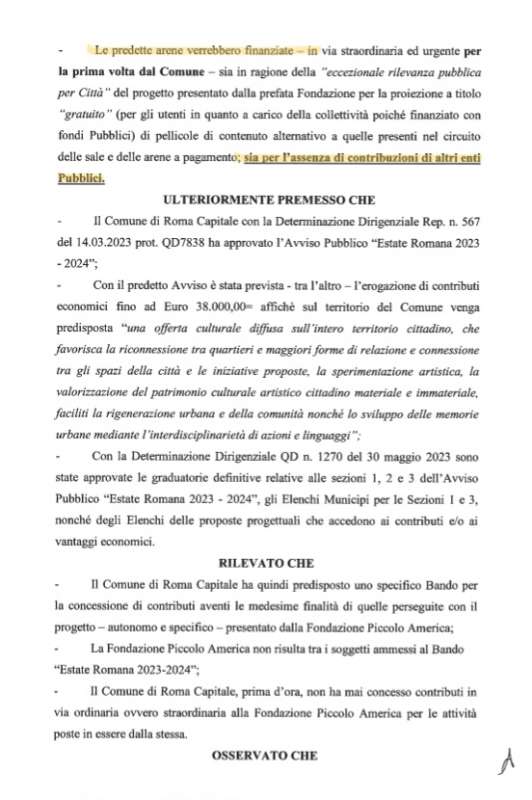 DIFFIDA DI MMRCINEMA AL COMUNE DI ROMA SUI FINANZIAMENTI AL CINEMA AMERICA