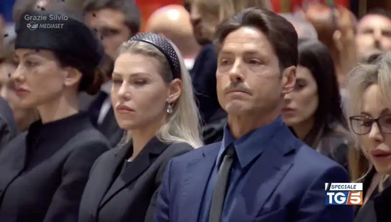 eleonora barbara pier silvio e marina berlusconi   funerali silvio berlusconi