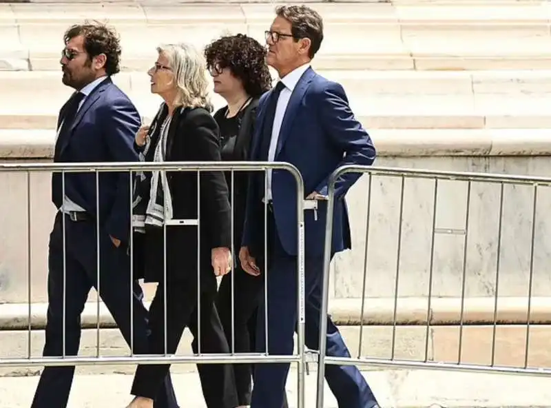 fabio capello ai funerali di silvio berlusconi 