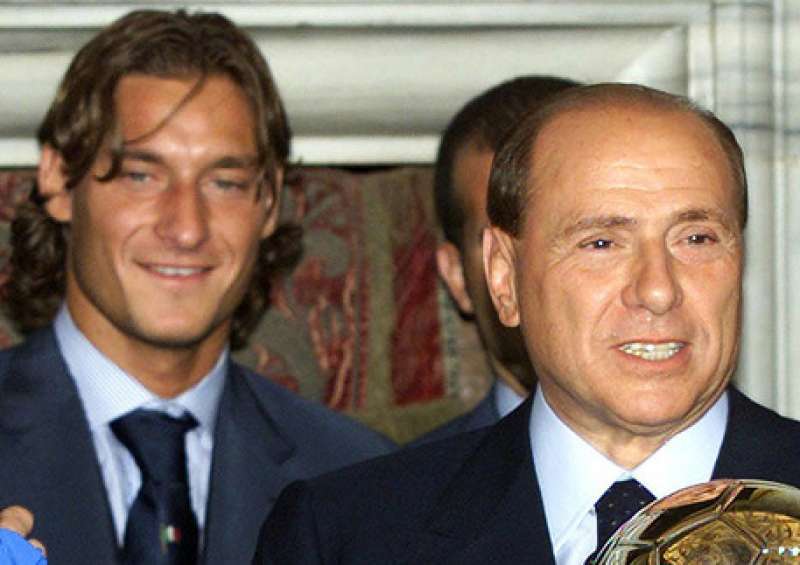 francesco totti silvio berlusconi