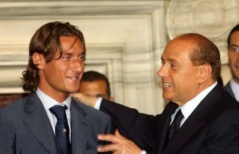 francesco totti silvio berlusconi