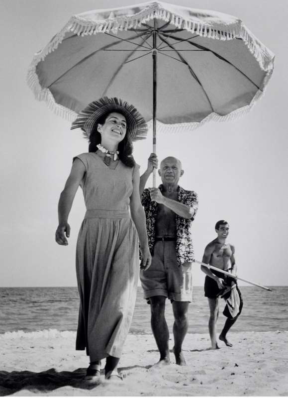 francoise gilot e pablo picasso nel 1948 - foto robert capa