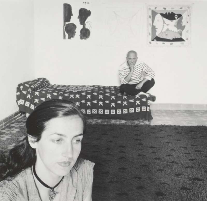 francoise gilot e pablo picasso nel 1952 foto robert doisneau