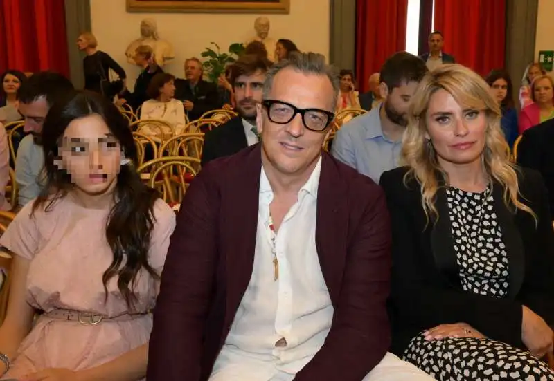 Gabriele Muccino con la moglie Angelica Russo e la figlia Penelope  foto Di Bacco 1