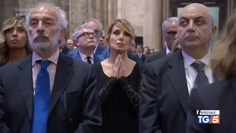 GAD LERNER - BARBARA DURSO - FUNERALI SILVIO BERLUSCONI