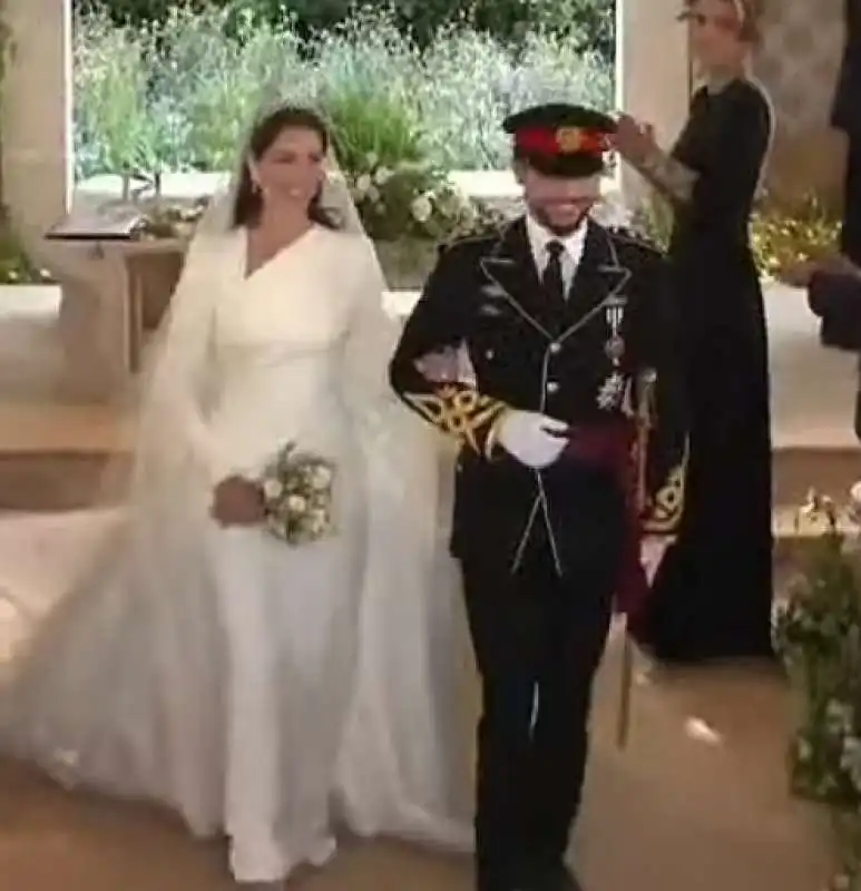 giordania, matrimonio del principe hussein di giordania con rajwa al saif    5