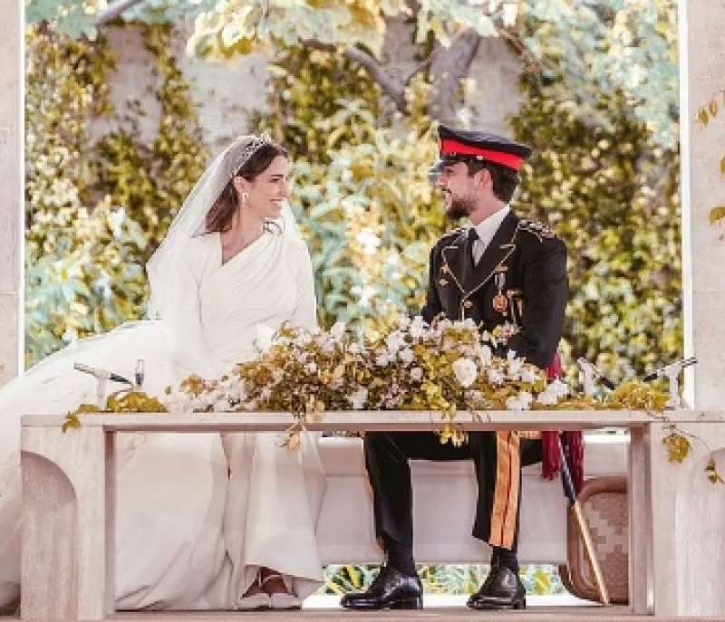 giordania, matrimonio del principe hussein di giordania con rajwa al saif 6