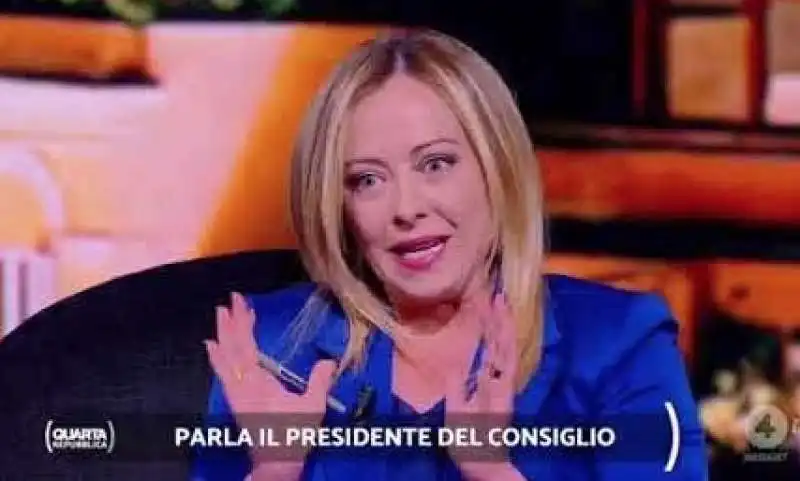 giorgia meloni a quarta repubblica 3