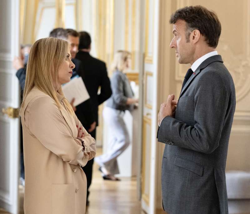 giorgia meloni emmanuel macron