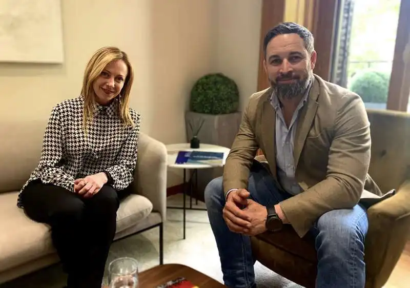 GIORGIA MELONI SANTIAGO ABASCAL 