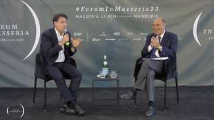 giuseppe conte ospite di bruno vespa al forum in masseria