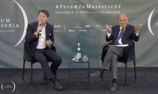 giuseppe conte ospite di bruno vespa al forum in masseria