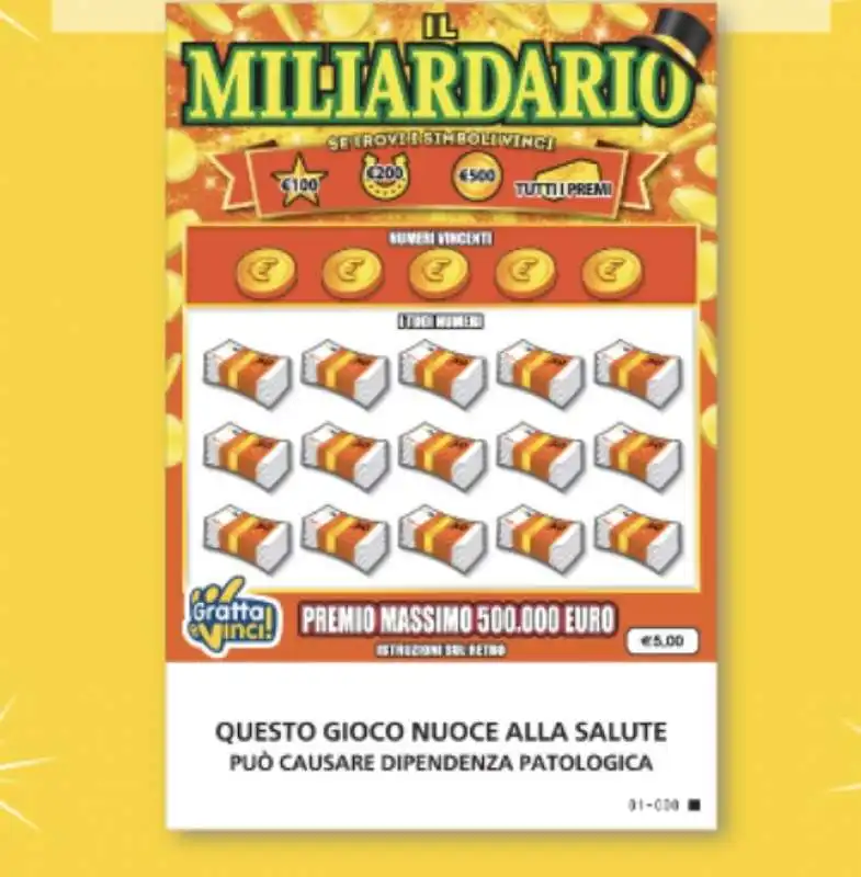 GRATTA E VINCI MILIARDARIO 