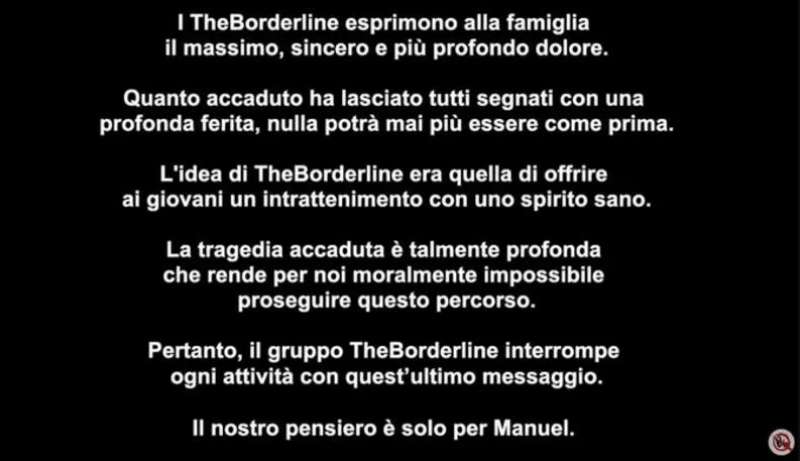 I THEBORDERLINE CHIUDONO IL LORO CANALE YOUTUBE