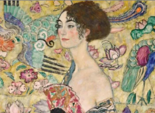 klimt la dama con ventaglio