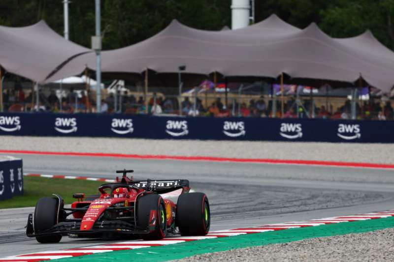 LA FERRARI DI CHARLES LECLERC A BARCELLONA