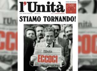 LA FOTO DI ENRICO BERLINGUER USATA DALL UNITA PER PROMUOVERE IL RITORNO IN EDICOLA