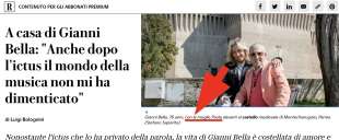 la repubblica, figlia di gianni bella scambiata per moglie