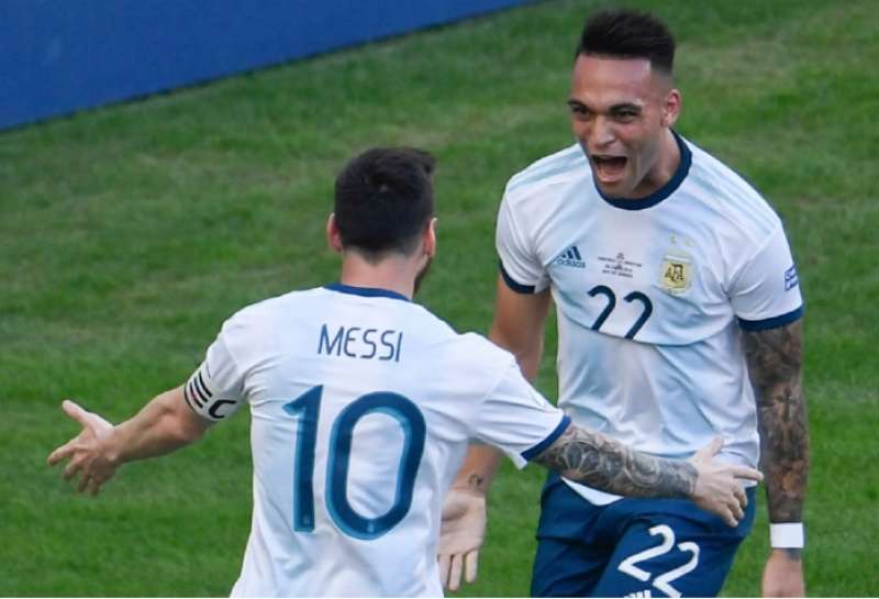 LEO MESSI LAUTARO MARTINEZ