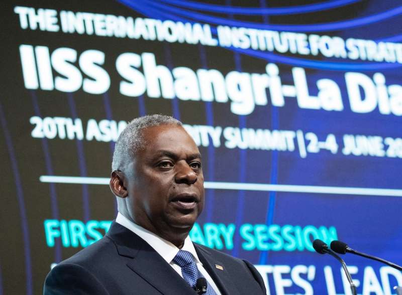 lloyd austin allo shang ri la dialogue di singapore