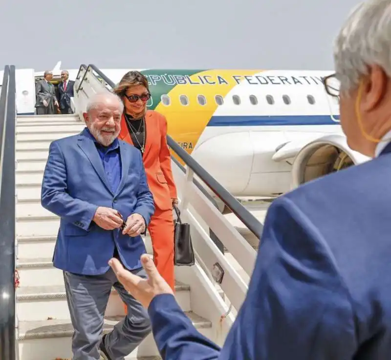 LUIZ INACIO LULA DA SILVA ARRIVA IN ITALIA