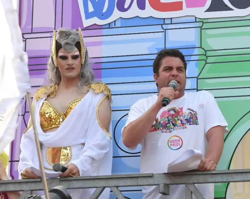 mario colamarino coordinatore di roma pride 2023  foto di bacco