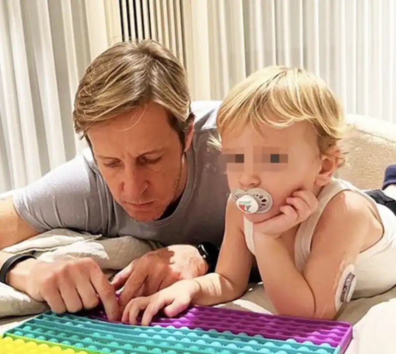 MASSIMO AMBROSINI CON IL FIGLIO ALESSANDRO