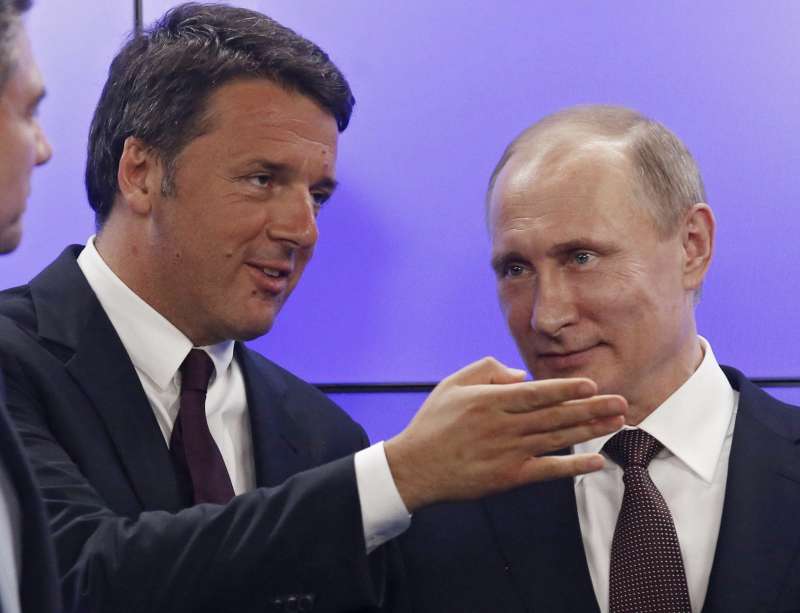 matteo renzi vladimir putin