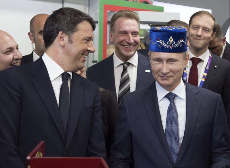 matteo renzi vladimir putin all expo 2015