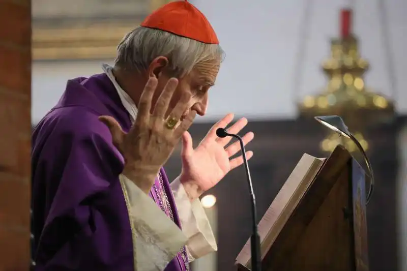 matteo zuppi ai funerali della moglie di romano prodi flavia franzoni