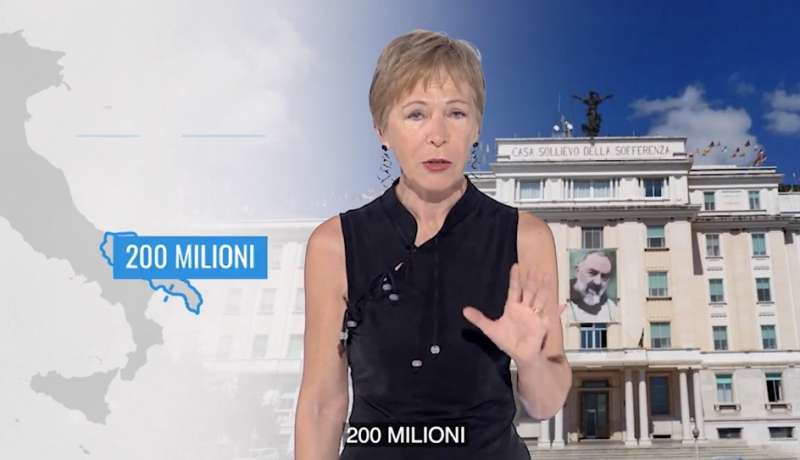 milena gabanelli - ospedale di padre pio a san giovanni rotondo