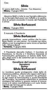 necrologi di silvio berlusconi corriere della sera 14 giugno 2023 2